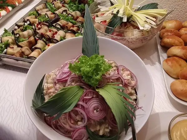 Canapés auf dem Buffet
